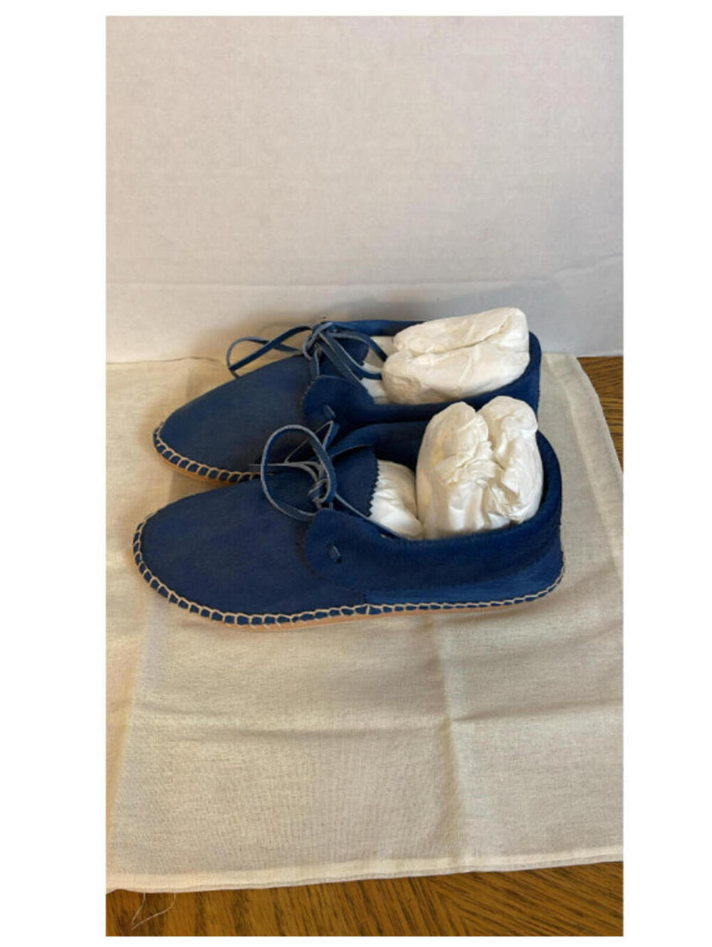 The GREAT Canyon Leather Moccasin in River, $395 NEW, Size 6.5 M14 - Picture 4 of 5
